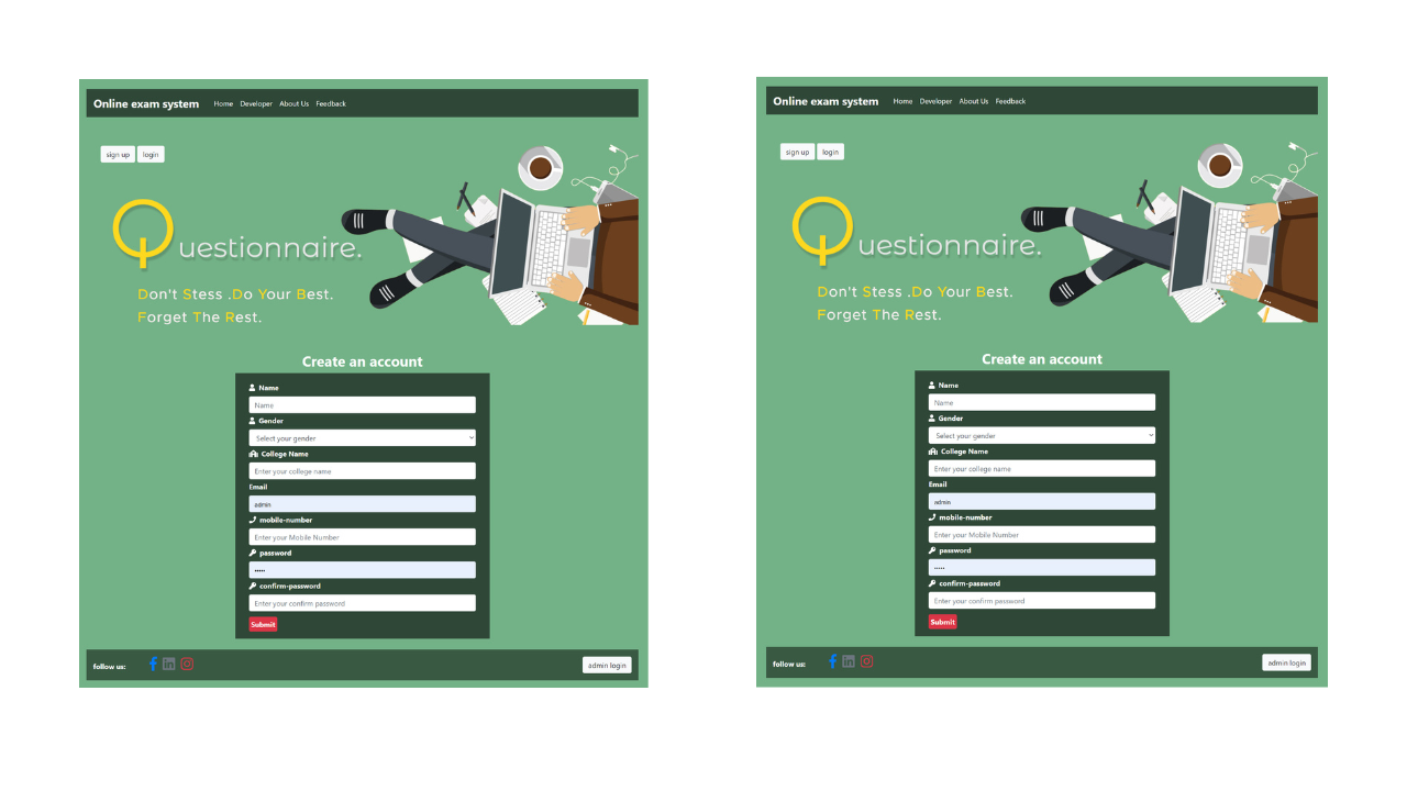 Online Examination System In PHP Free Download