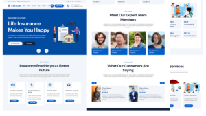 LifeSure – Life Insurance Website Template Free Download