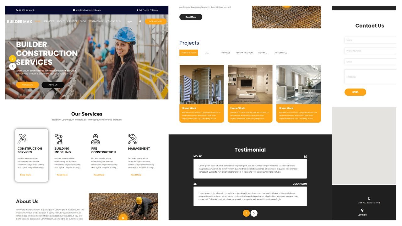 BuilderMax – Bootstrap 4 HTML 5 Website Template Free Download