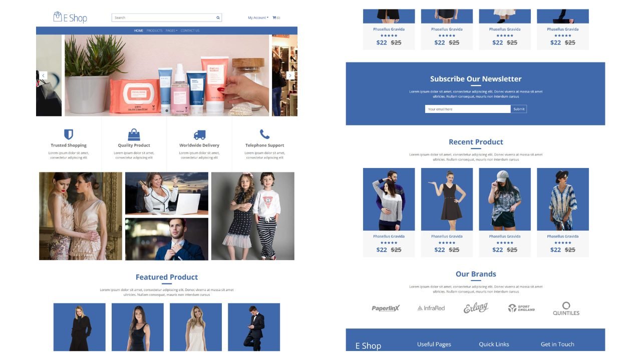 Free Bootstrap 4 Ecommerce Website Template Download