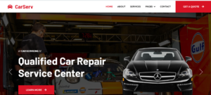 100% Free Car Repairing Website Template – HTML, CSS & JavaScript
