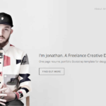 Example of a freelancer portfolio using Floix HTML template