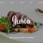 JUSTO Restaurant Website Template Free Download