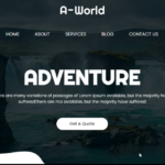Free World HTML CSS JavaScript Template