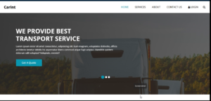 Free Carint – A Smart Transport HTML CSS JavaScript Template