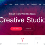 Creative Studio Landing Page