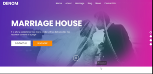 Responsive Marriage Hall Website using HTML5 & Bootstrap