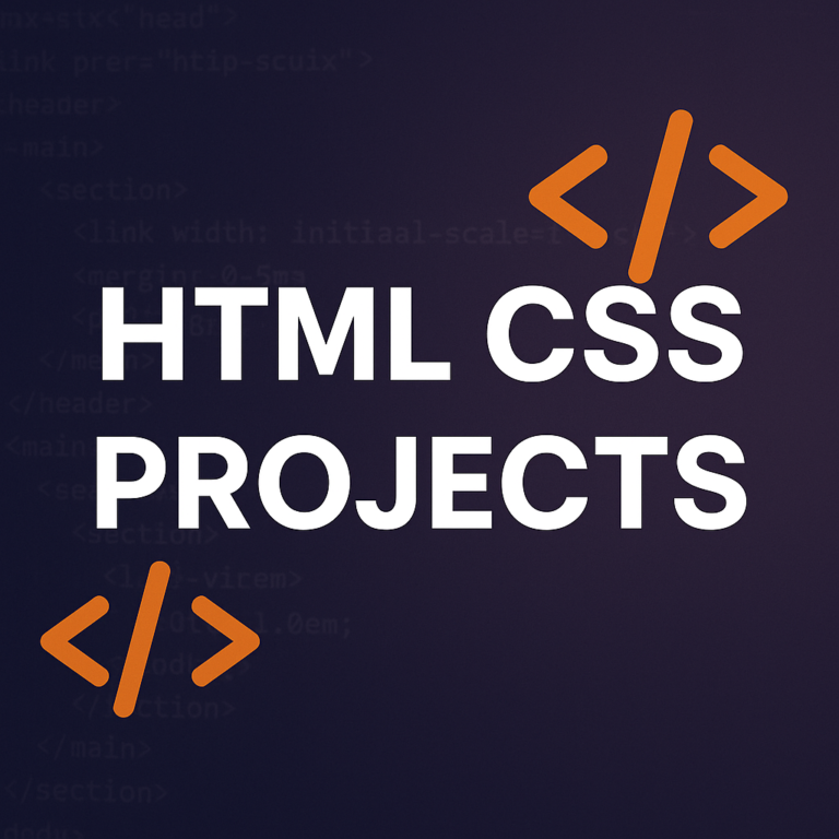 html css projects
