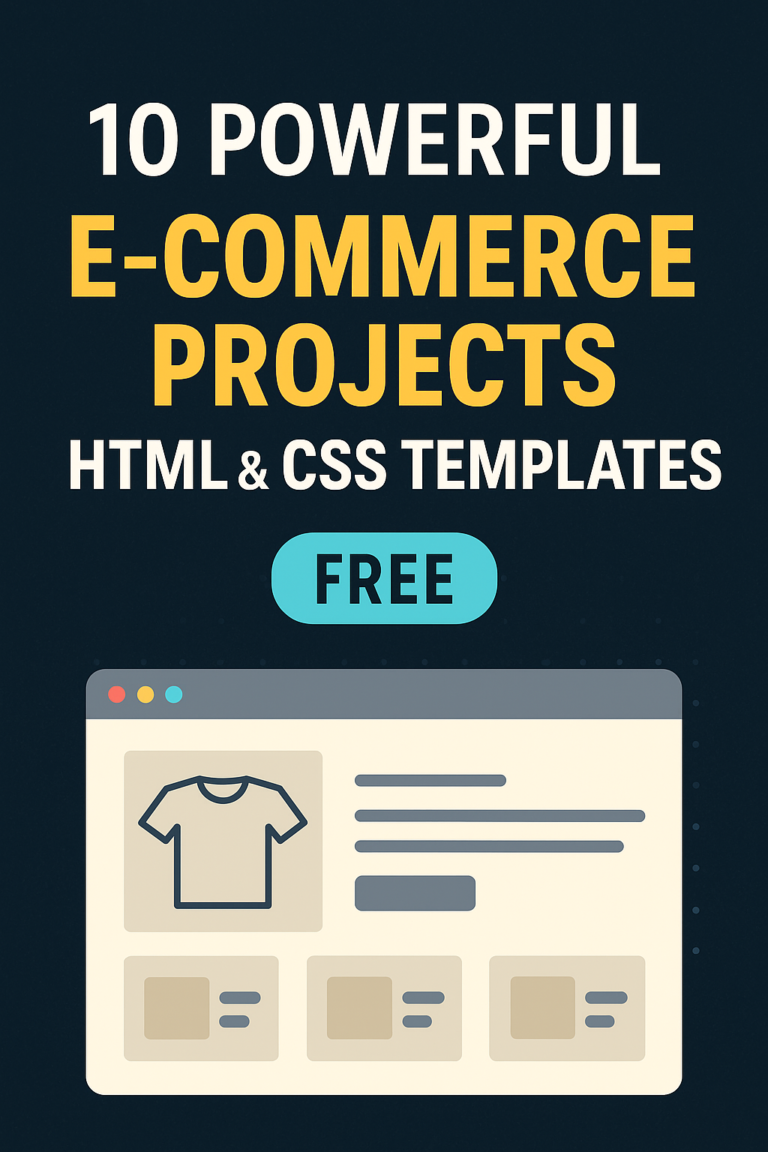 E-commerce projects html