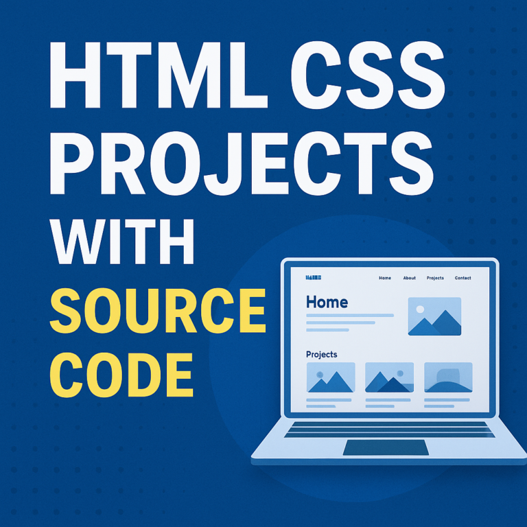 HTML CSS projects with source code
