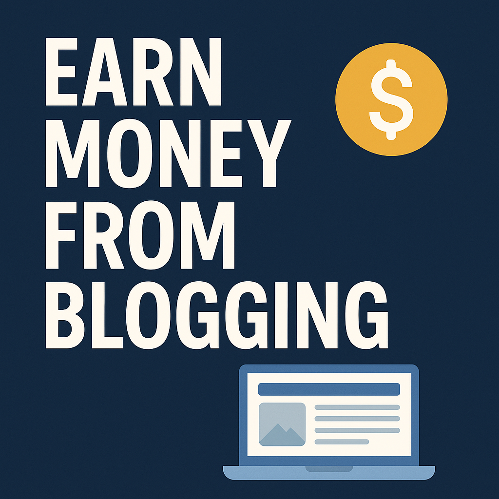 Earn Money From Blogging Building a Profitable Blog - Featured Image