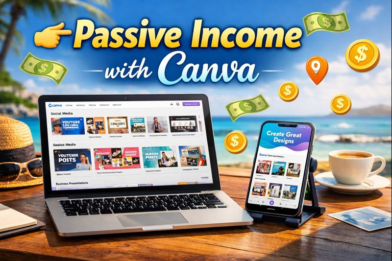Canva Templates Income 2026 Earn Passive Income Selling Canva Designs - Featured Image