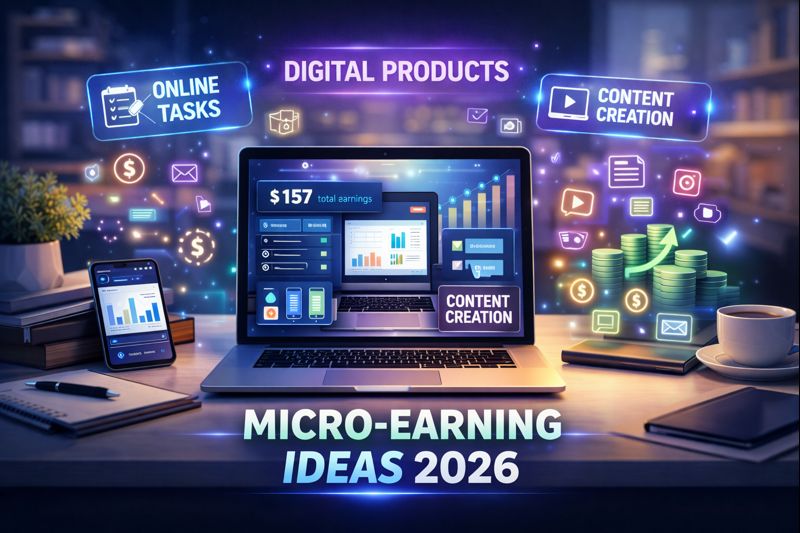 Micro Earning Ideas 2026 Smart Ways to Earn Small but Consistent Income Online - Featured Image
