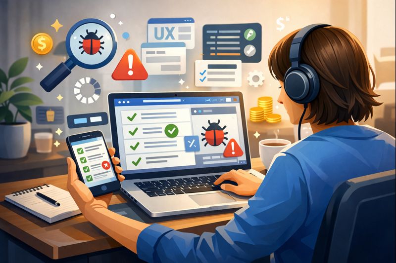 Paid Testing Jobs 2026 Earn Money Testing Websites Apps Software From Home - Featured Image