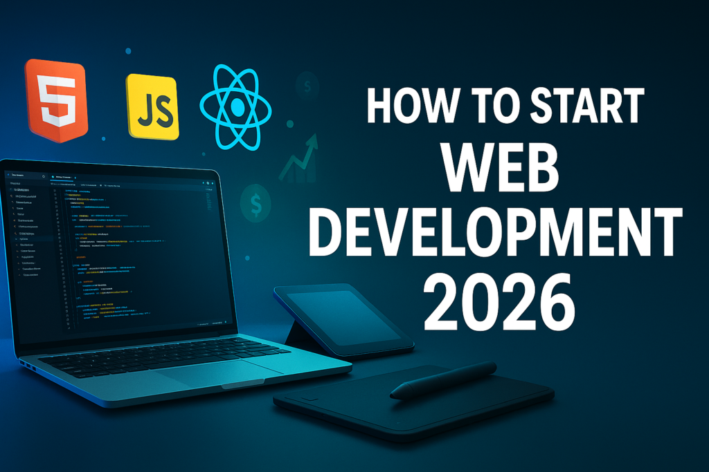 How to Start Web Development and Earn Online in 2026 - Featured Image