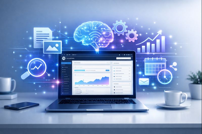 How to Auto Post Blogs on WordPress Using AI - Featured Image