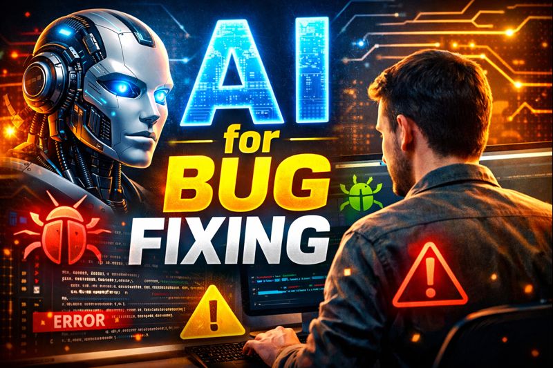 AI for Bug Fixing Real Examples Tools and How Developers Use AI - Featured Image