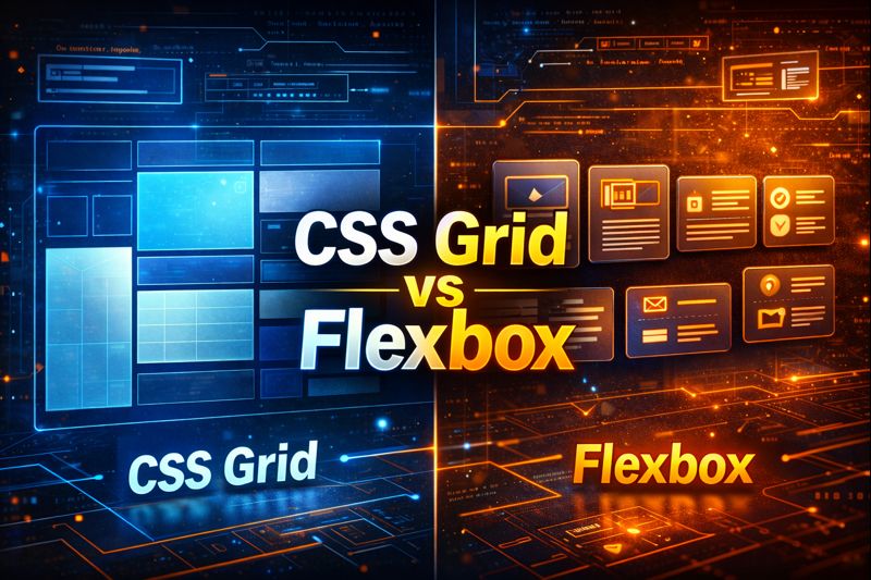 CSS Grid vs Flexbox The Ultimate Comparison Guide for Modern Web Layouts - Featured Image