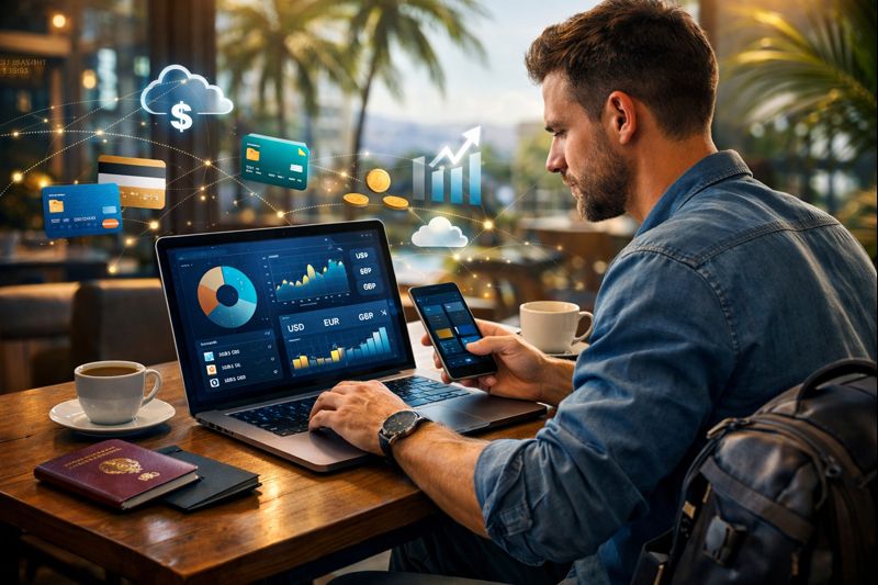 Money Management for Digital Nomads Smart Budgeting Banking Taxes - Featured Image