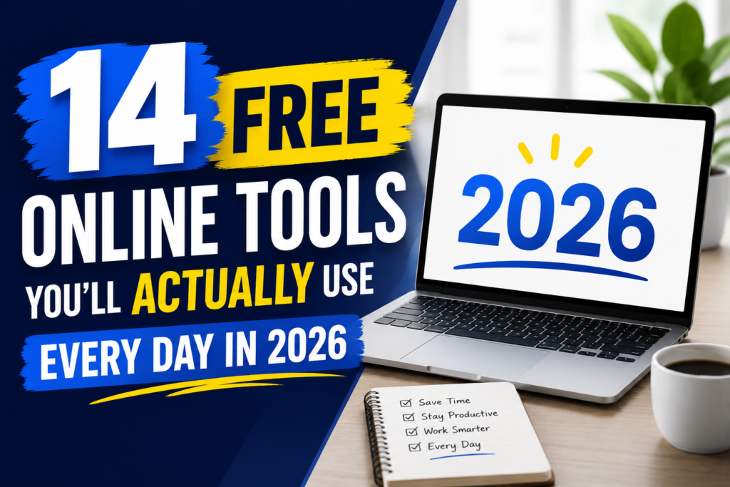 14 Free Online Tools You’ll Actually Use Every Day in 2026